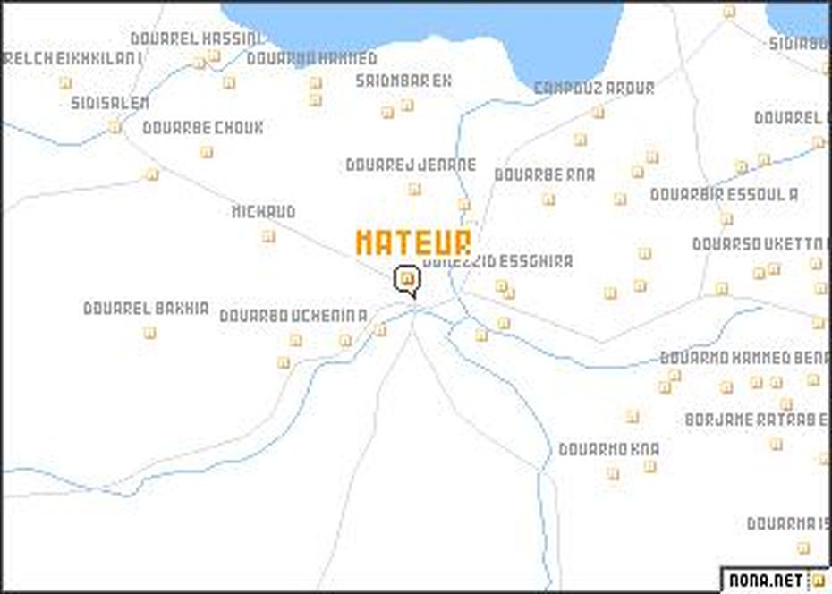 Mateur (Tunisia) Map – Nona, Mateur, Tunisia, Mateur, Tunisia