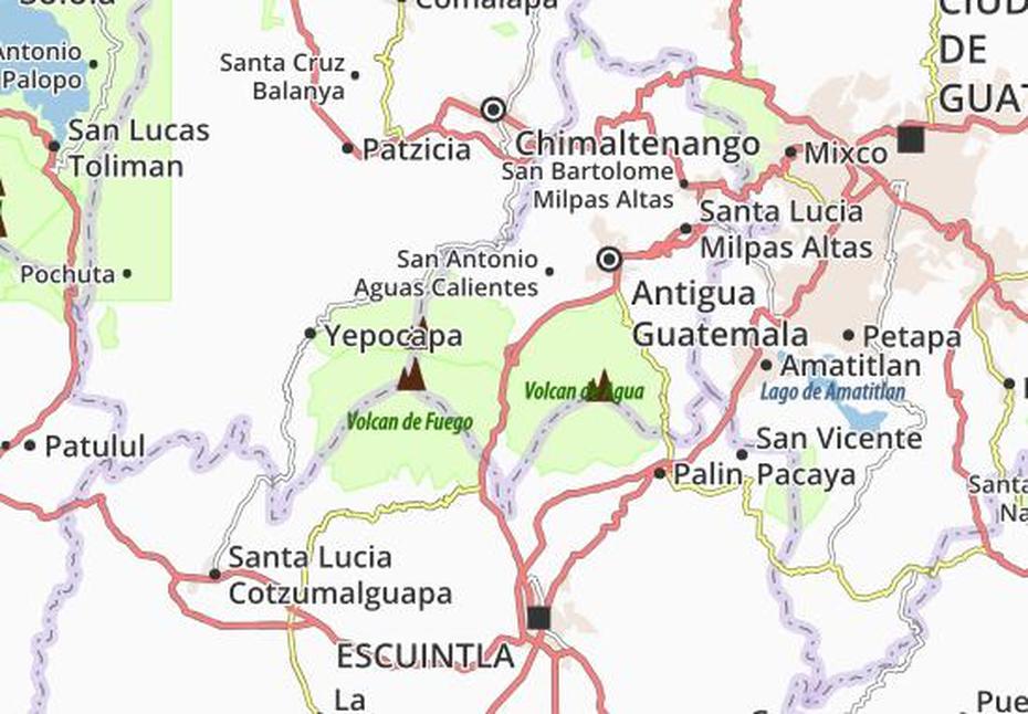 Michelin Alotenango Map – Viamichelin, Alotenango, Guatemala, Mexico And Guatemala, Detailed  Guatemala