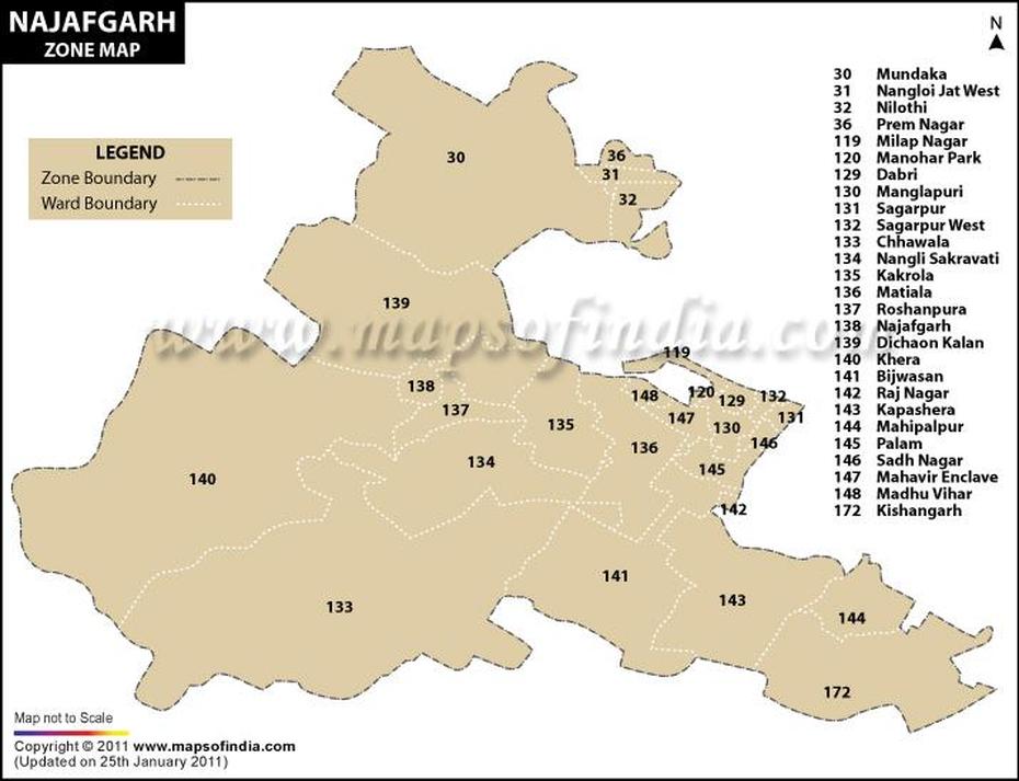 Najafgarh Zone Map, Najafgarh, India, Ahmedabad City, New Delhi India