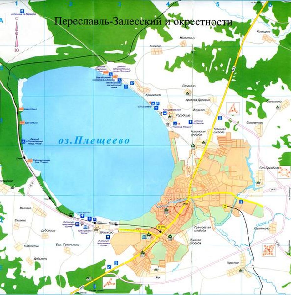 Pereslavl-Zalessky Map – Russia  Mappery, Pereslavl’-Zalesskiy, Russia, Russia  With Capital, Road  Of Russia