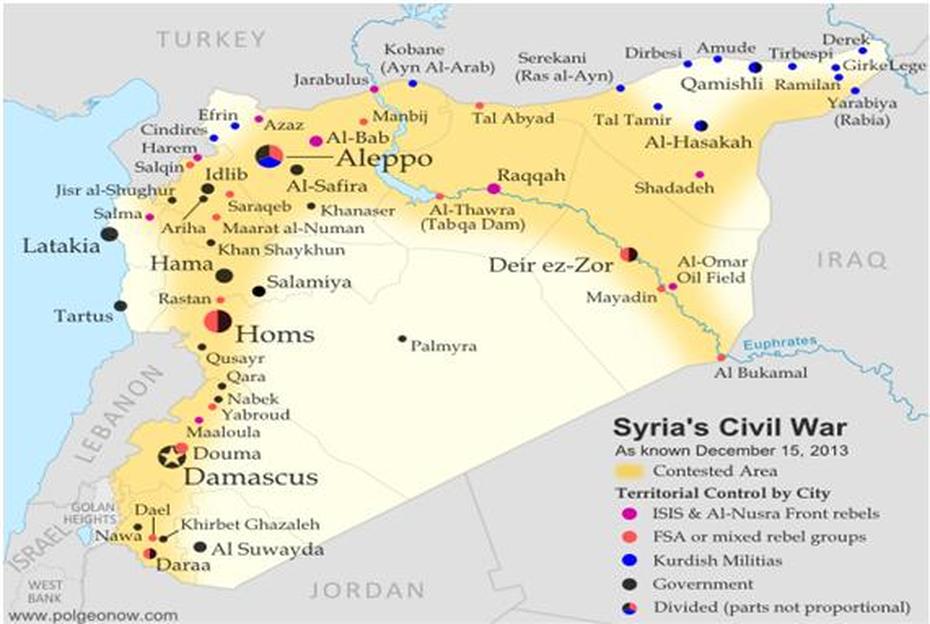 Syria  Outline, Israel- Syria, Islamic, Tall Salḩab, Syria
