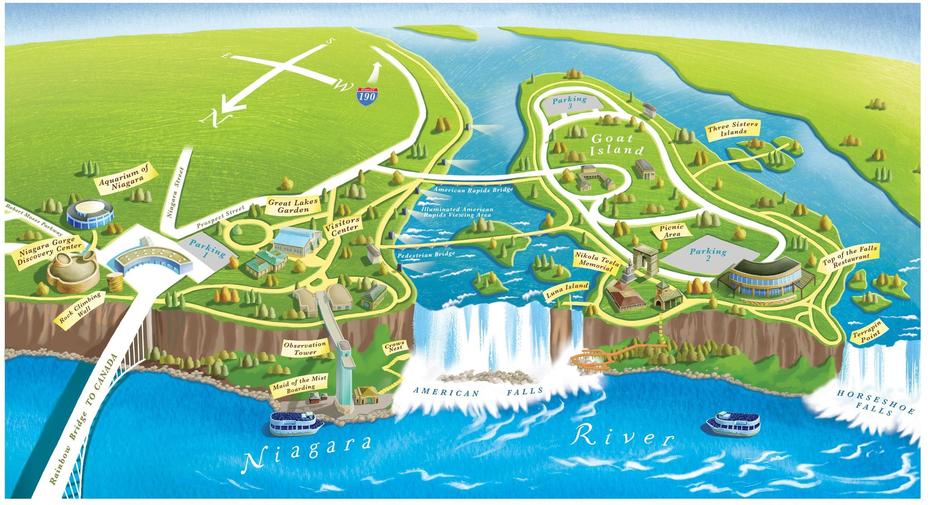 United States  For Children, United States  With Major Cities, Niagara Falls, Falls, United States