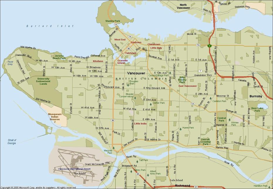 Vancouver Map – Toursmaps, Vancouver, Canada, Downtown Vancouver Bc Canada, Of West Vancouver Bc Canada