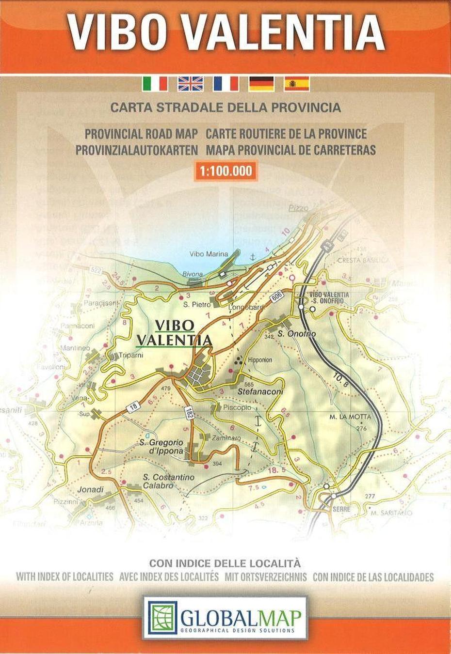 Vibo Valentia Province, Italy By Litografia Artistica Cartografica | Map, Vibo Valentia, Italy, Bivona Italy, Capo Vaticano Italy