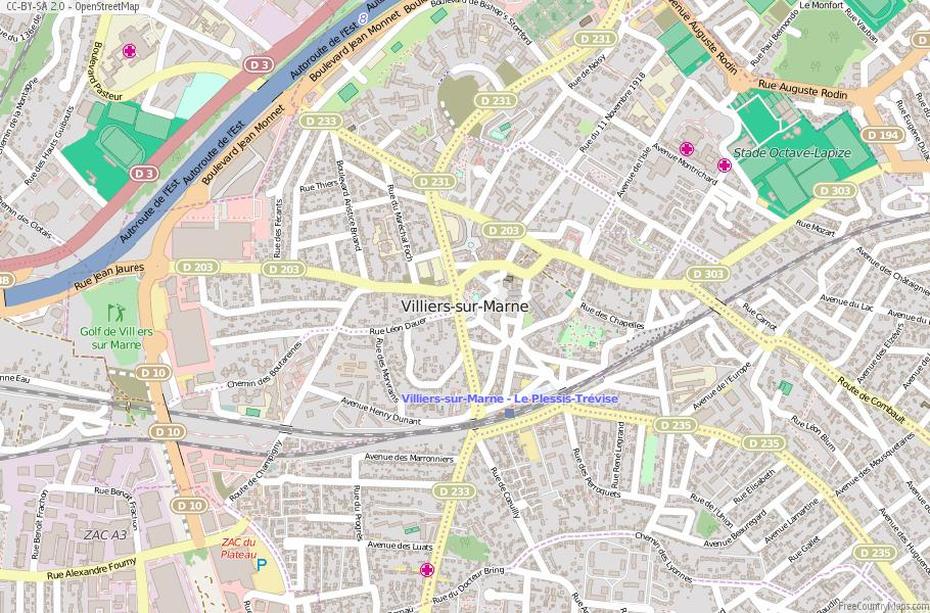 Bry -Sur-Marne, La Marne, Longitude, Villiers-Sur-Marne, France