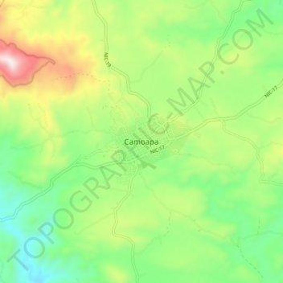 Camoapa Topographic Map, Elevation, Relief, Camoapa, Nicaragua, Of Boaco Nicaragua, Ciudad De Nicaragua