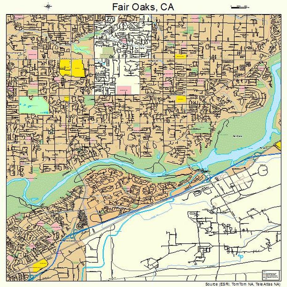 Fair Oaks California Street Map 0623294, Fair Oaks, United States, Oaks Pa, Fair Oaks Indiana