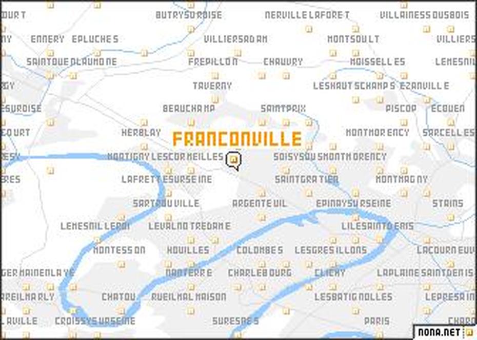 Franconville (France) Map – Nona, Franconville, France, Franconville 95130, Paroisse Franconville