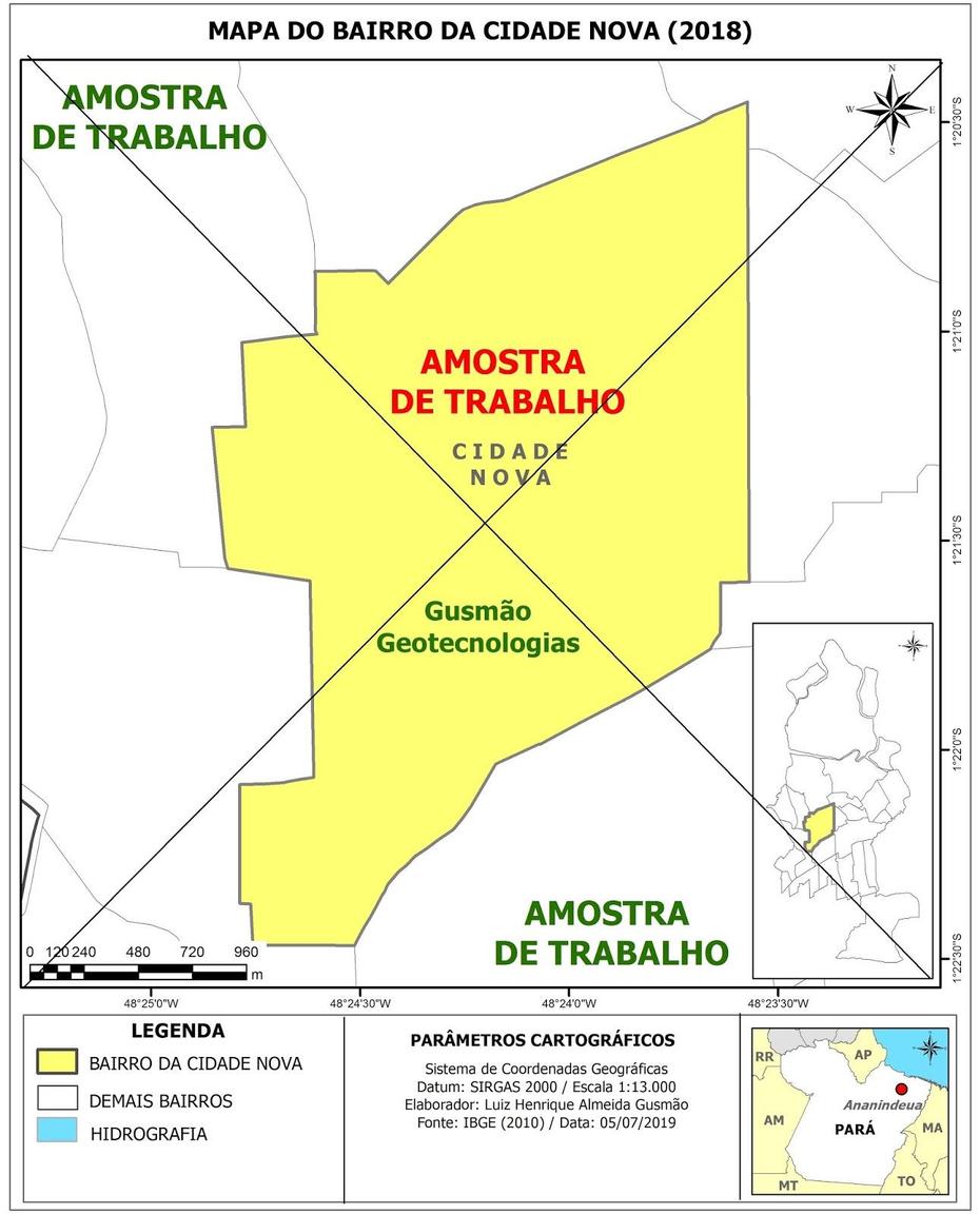 Geografia E Cartografia Digital: Mapas Mega Detalhados Dos Bairros De …, Ananindeua, Brazil, Ananindeua, Brazil