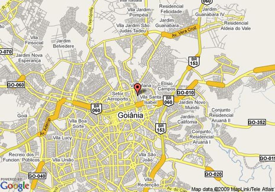 Goiania Map – Brazil, Goiânia, Brazil, Santa Catarina Brazil, Aparecida De Goiânia