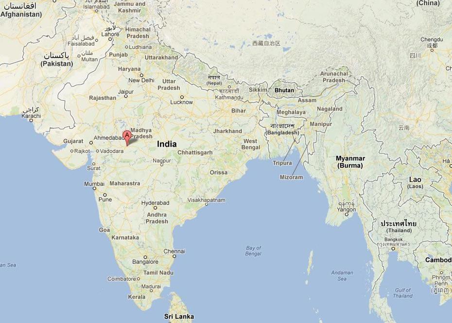 Indore Map, Indore, India, Indore Area, India  Picture