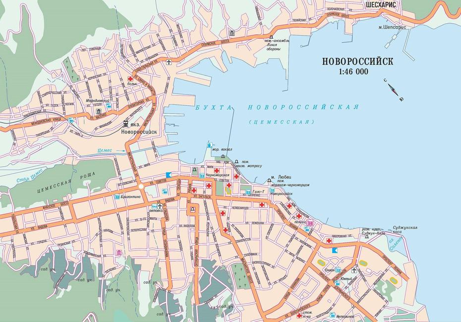 Large Novorossiysk Maps For Free Download And Print | High-Resolution …, Novodvinsk, Russia, Russia City, White Russia