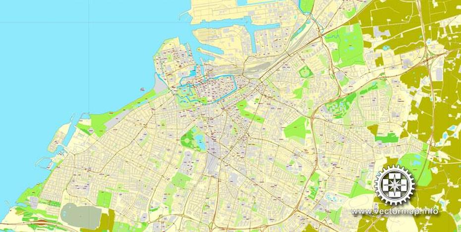 Malmo / Malmo, Sweden, Exact Printable Vector Street Map, City Plan …, Malmö, Sweden, Gothenburg, Malmoe Sweden