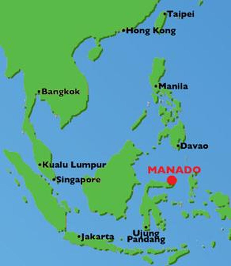 Manado Indonesia Map, Manado, Indonesia, Medan Indonesia, North Sulawesi