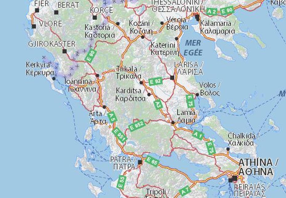 Michelin Karditsa Map – Viamichelin, Kardítsa, Greece, Meteora  Monasteries, Where Is Meteora Greece