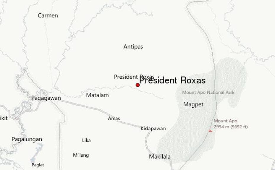 President Roxas Location Guide, President Roxas, Philippines, Topographic  Philippines, President Roxas