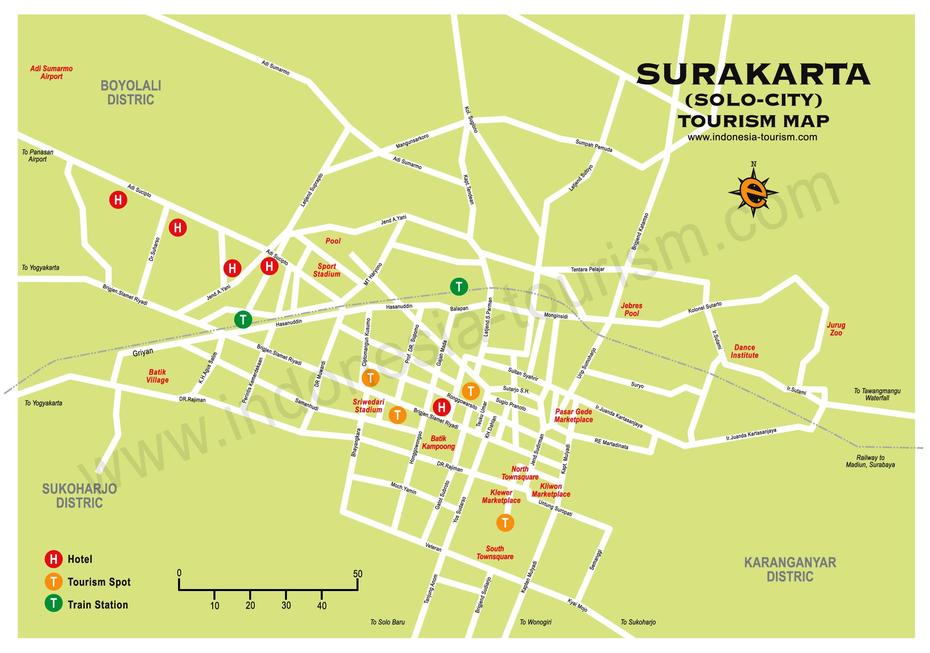Surakarta Map And Surakarta Satellite Image, Surakarta, Indonesia, Kota Surakarta, Peta Surakarta