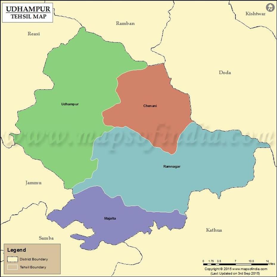 Udhampur Tehsil Map, Udhampur, India, Of Nashik, Nashik  Road