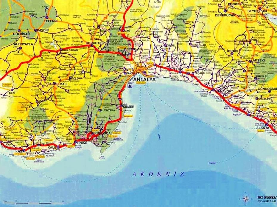 Antalya Map ~ Antalya City Blog, Antalya, Turkey, Antalya A, Southern Turkey