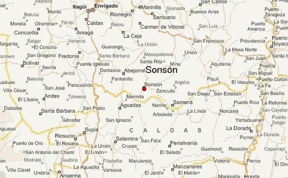 Guia Urbano De Sonson, Sonsón, Colombia, Sonson  Iii, Mvc2  Sonson