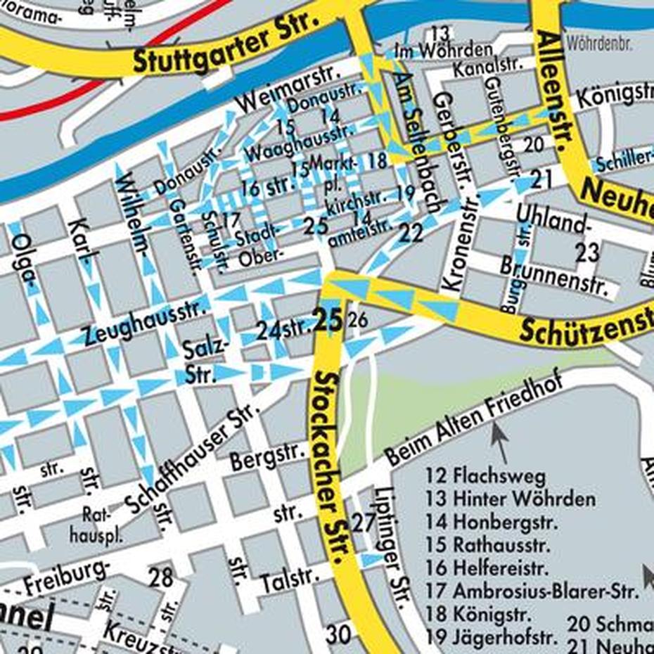 Karte Von Tuttlingen – Stadtplandienst Deutschland, Tuttlingen, Germany, Breisach Germany, Stuttgart Germany