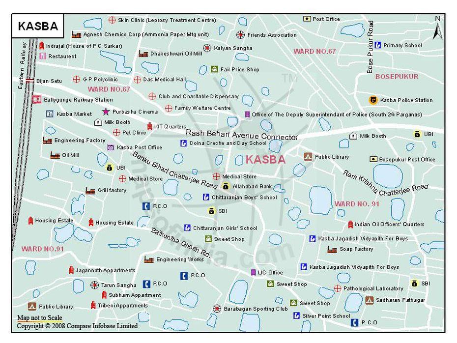 Kasba Map, Kolkata – Maps Of India, Kasba, India, Agadir  Kasbah, Kasba Ganpati