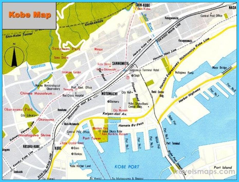 Where Is Kobe Japan? | Kobe Japan Map | Map Of Kobe Japan – Travelsmaps …, Kōbe, Japan, Himeji Japan, Kobe  Hyogo