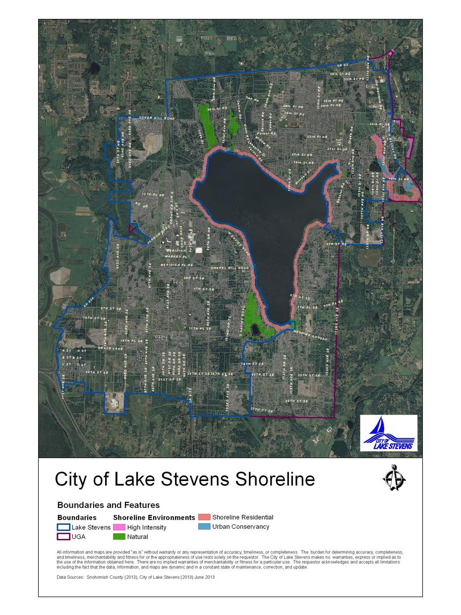 Lake Stevens, Wa – Official Website – City Maps, Lake Stevens, United States, United States  With Rivers Labeled, Large Color  United States