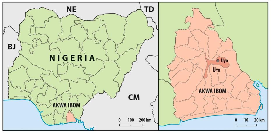 Land | Free Full-Text | Detection Of Urban Development In Uyo (Nigeria …, Uyo, Nigeria, Uyo Nigeria Airport, Uyo Stadium