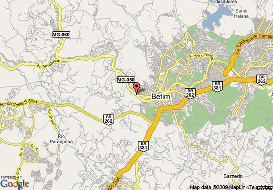 Map Of Ibis Betim, Betim, Betim, Brazil, Capitolio Minas  Gerais, Mg  Brasil