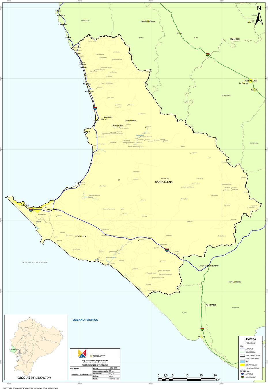 Mapa De Santa Elena 2010 – Tamano Completo | Gifex, Santa Elena, Ecuador, Ballenita Ecuador, Salinas Beach Ecuador