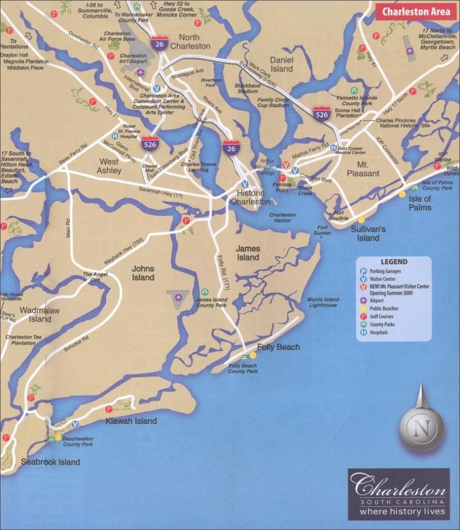 Printable Map Of Charleston Sc | Printable Maps, Charleston, United States, Google  United States, United States  Google Earth