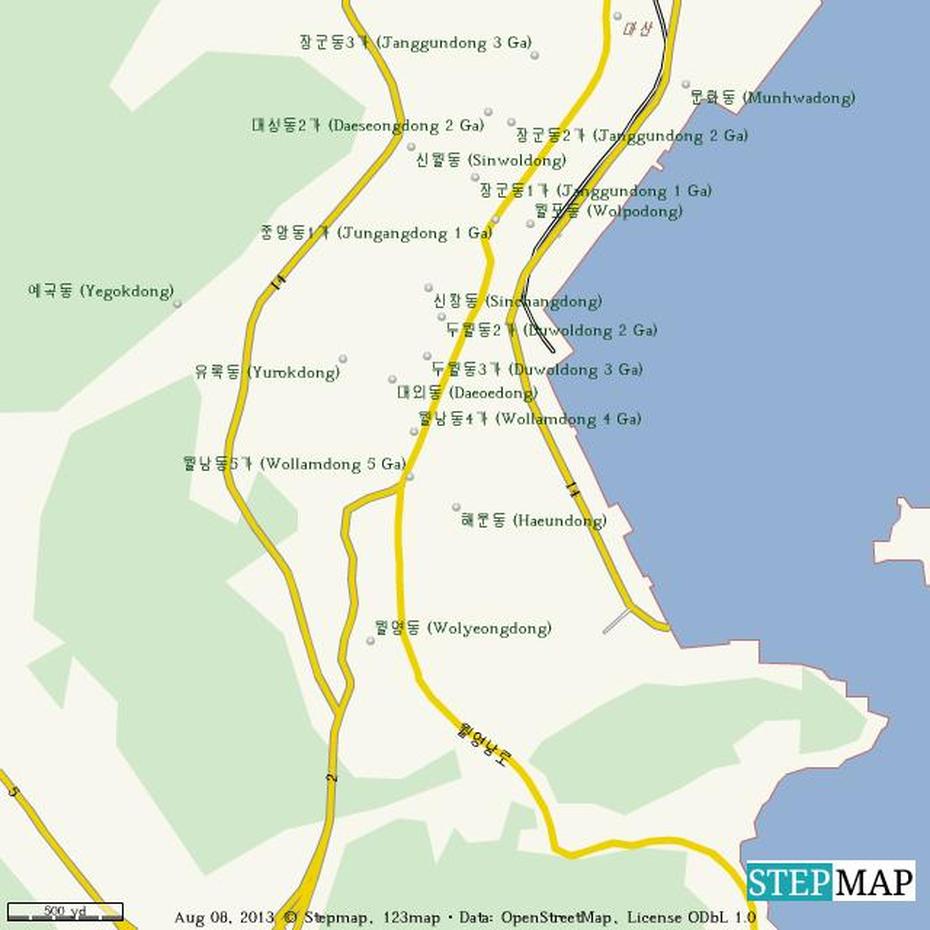 Stepmap – Masan, Korea – Landkarte Fur World, Masan, South Korea, Gyeongsang, South Korea Itinerary