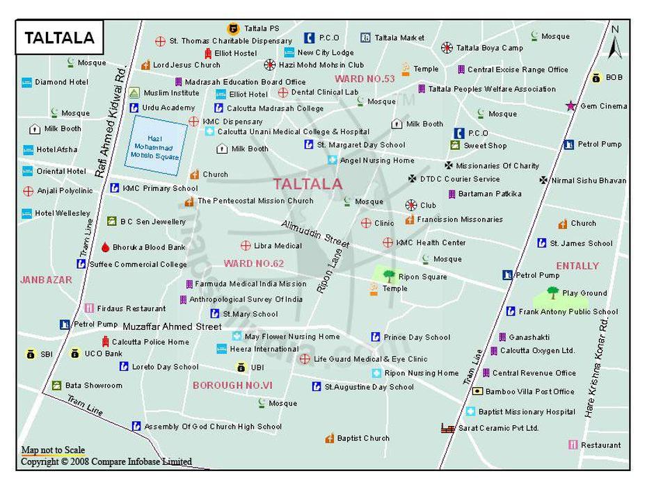 Taltala Map, Kolkata – Maps Of India, Taloda, India, Taloda, India