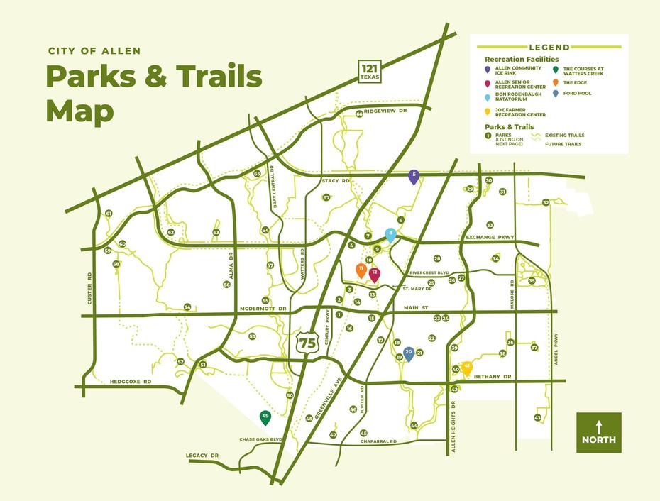 Trails | Allen, Tx – Official Website, Allen Park, United States, National Park System, American National Parks