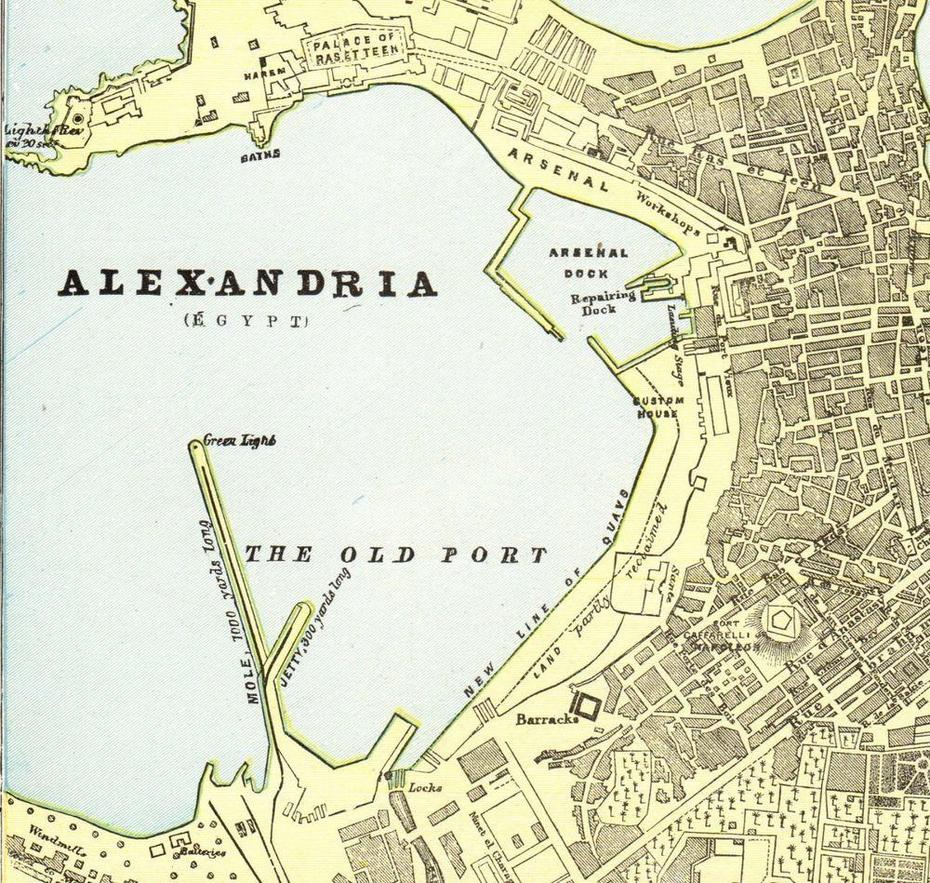 1896 Antique Alexandria Map Gallery Wall Art City Map Of Alexandria …, Alexandria, Egypt, Alexandria Egypt Tourist, Alexandria Ancient Greece