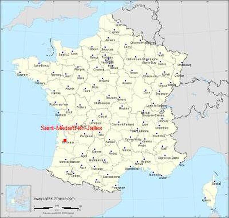 Carte De Saint-Medard-En-Jalles, Saint-Médard-En-Jalles, France, Saint-Médard-En-Jalles, France