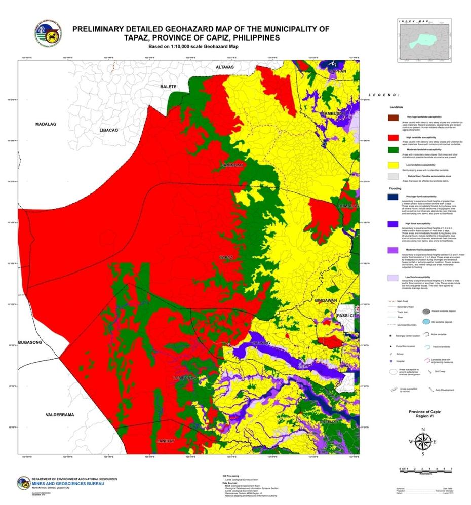 Geohazard Maps | Mgb6, Jamindan, Philippines, Philippines  Outline, Old Philippine