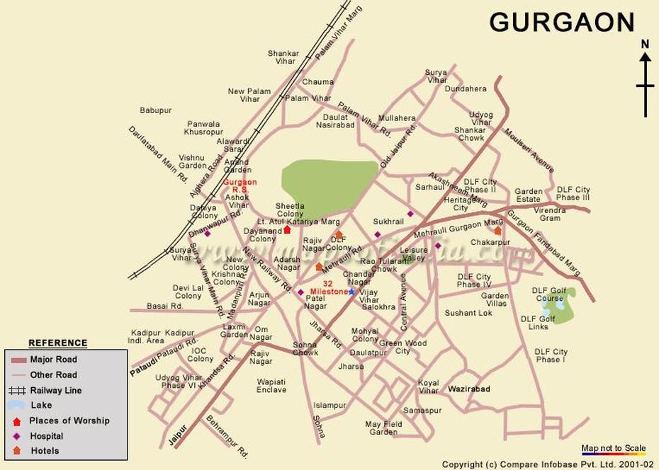 Map Of Gurgaon, Gurgaon Map, Tourism Map Of Gurgaon, Tourist Map Of …, Gurgaon, India, Gateway Of India, Noida India