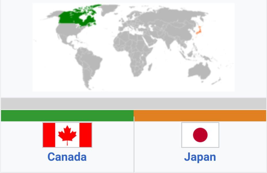 This Map Helps You Distinguish Between Canada And Japan : Notinteresting, Kanada, Japan, Canada, De Canada