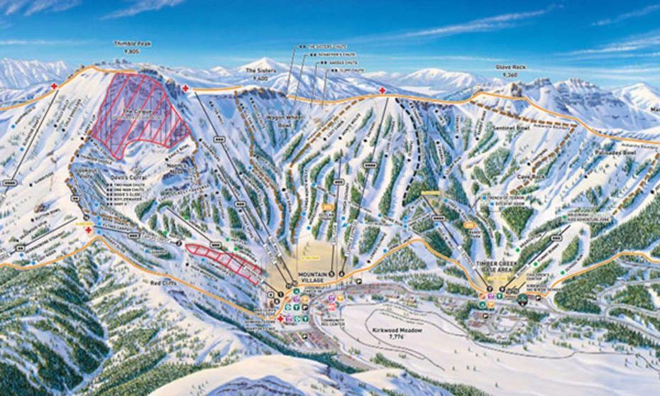 Map Kirkwood, Ca | Trail Maps, Tahoe Ski Resorts, Kirkwood Ski, Kirkwood, United States, Kirkwood Atlanta, Kirkwood Campus