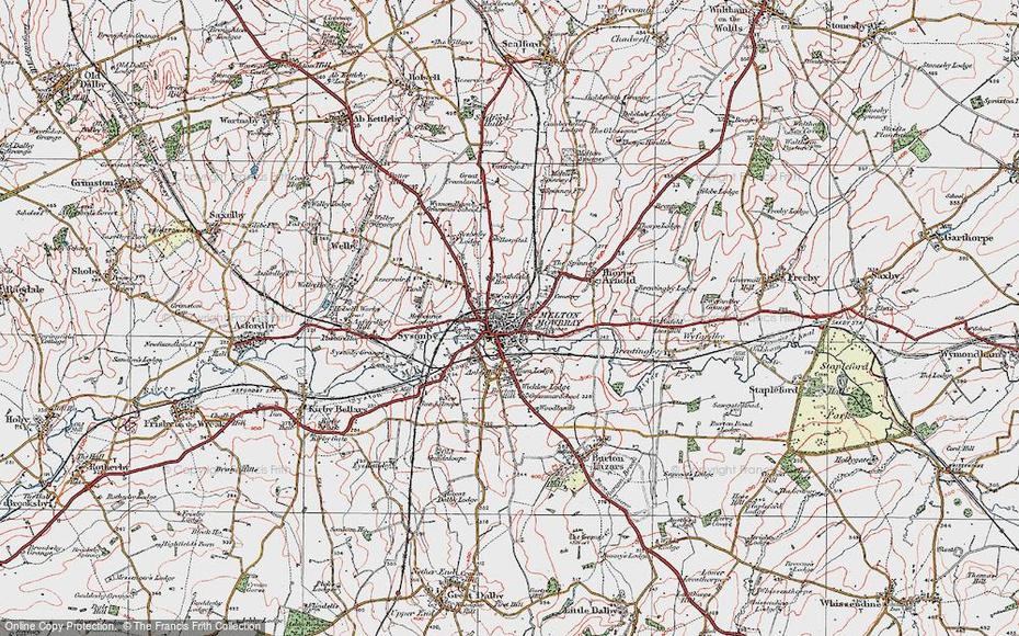 Map Of Melton Mowbray, 1921 – Francis Frith, Melton Mowbray, United Kingdom, Of Melton Mowbray And Surrounding Area, Leicestershire