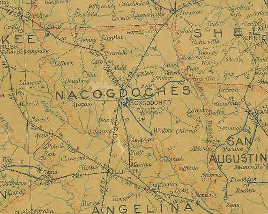 Map Of Nacogdoches County Texas | Business Ideas 2013, Nacogdoches, United States, South Eastern Railway, Nacogdoches County Precinct