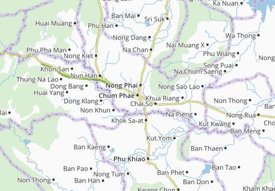 Michelin Chum Phae Map – Viamichelin, Chum Phae, Thailand, Si  Chomphu, What Is A Chum Chum Room