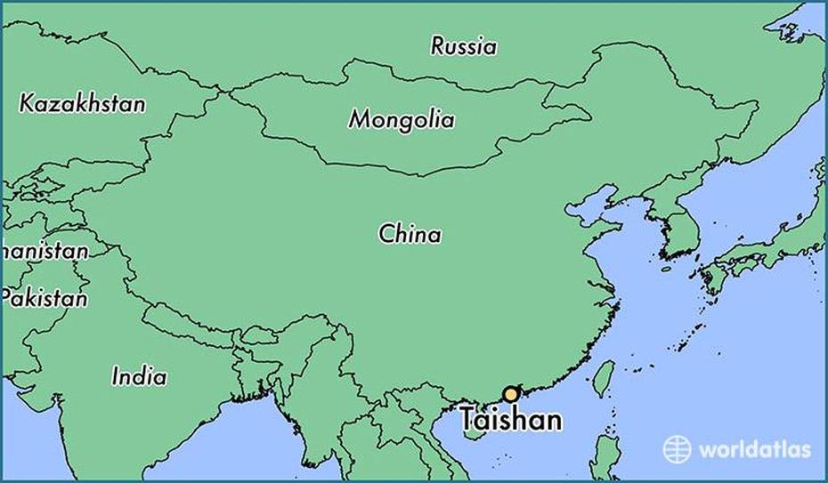 Where Is Taishan, China? / Taishan, Guangdong Map – Worldatlas, Taishan, China, Jinan, Qingdao China