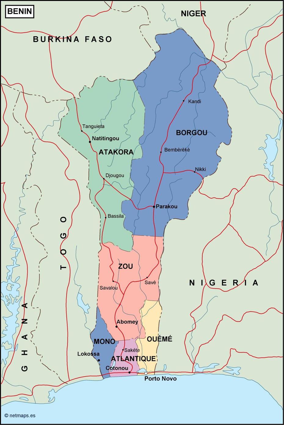 Benin Political Map. Vector Eps Maps. Eps Illustrator Map | Vector …, Comé, Benin, Kingdom Come Treasure, Kingdom Come Full