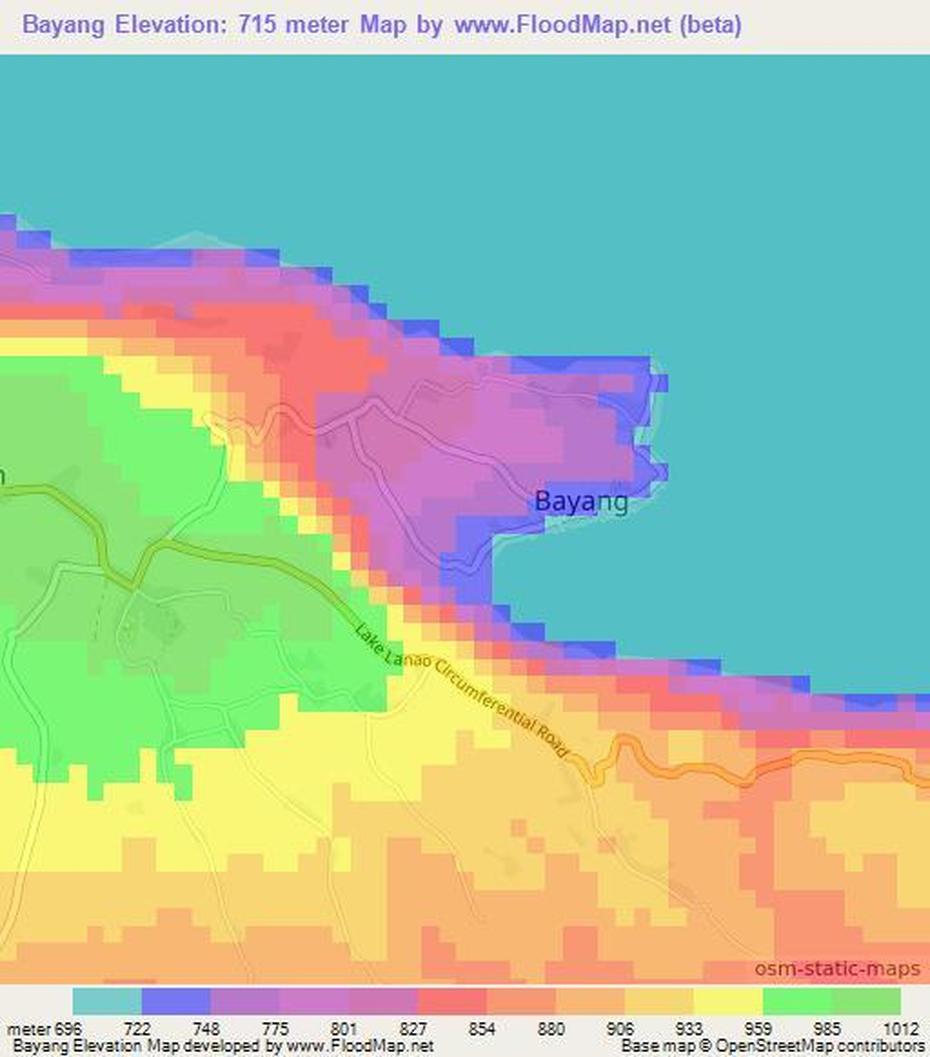 Elevation Of Bayang,Philippines Elevation Map, Topography, Contour, Bayang, Philippines, Anino, Bayang Magiliw Lyrics