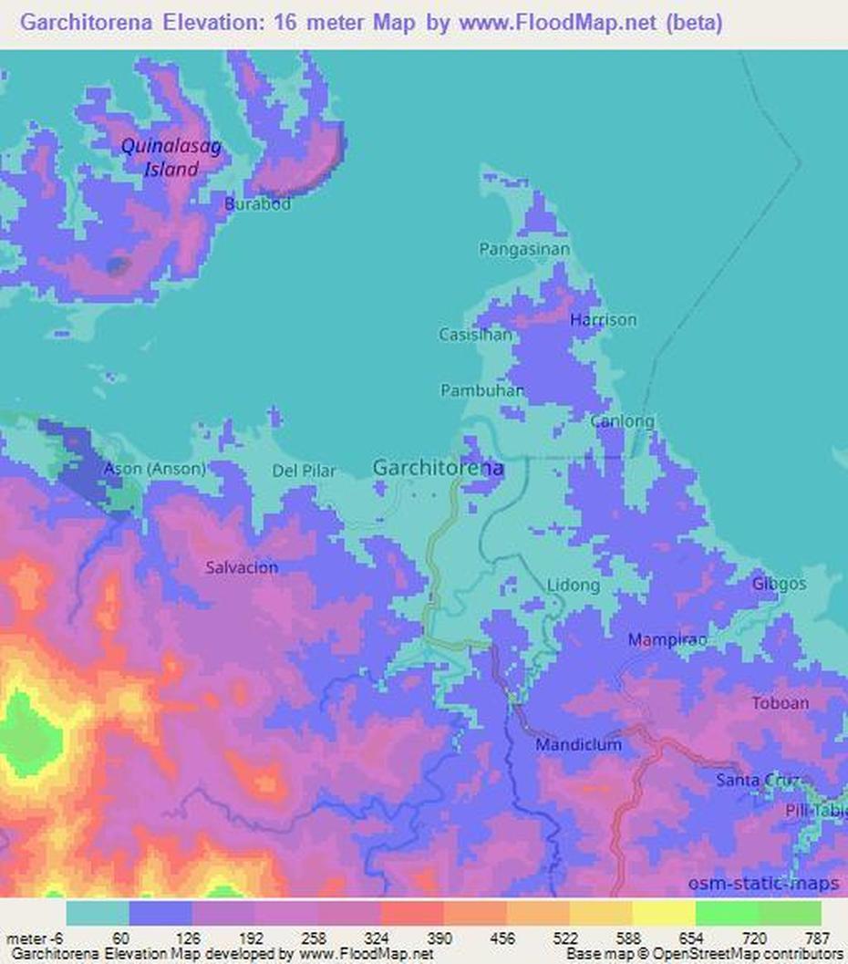 Elevation Of Garchitorena,Philippines Elevation Map, Topography, Contour, Garchitorena, Philippines, Of Nabua, Tinambac Camarines  Sur