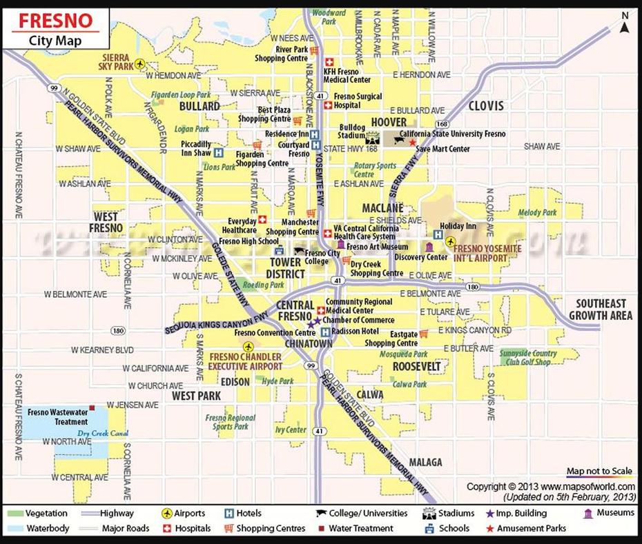 Fresno, California Map, Fresno, United States, Fresno Gang, Fresno State  Of Campus