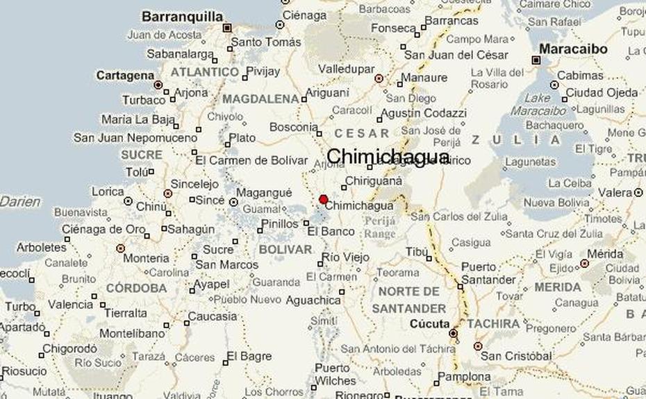 Guia Urbano De Chimichagua, Chimichagua, Colombia, Colombia Cities, Colombia  Outline